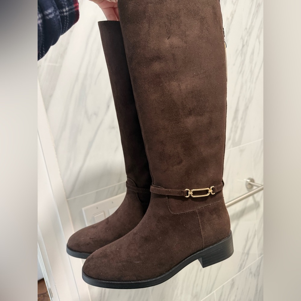 Elegant Brown Knee-High Women's Boots